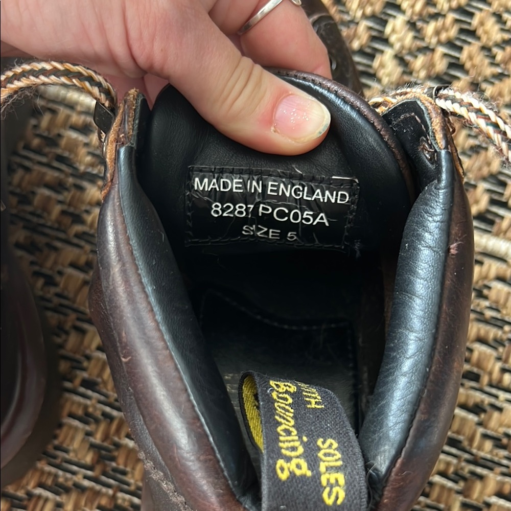 Dr. Martens Brown Leather Boots - Made in England - Picture 3 of 6